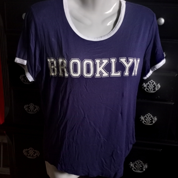 Ultra Flirt Brooklyn Graphic Ringer Tee - Picture 1 of 2